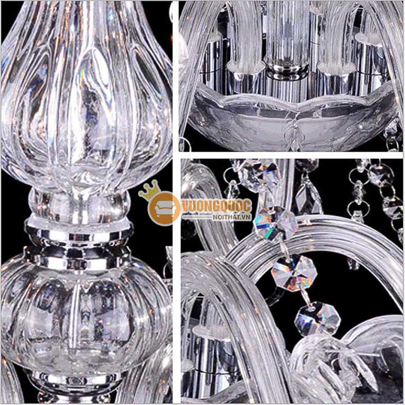 Đèn chùm nghệ thuật pha lê tuyết ATL1511-4